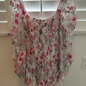 For love and lemons floral dress xs